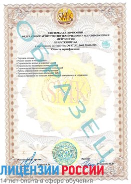 Образец сертификата соответствия (приложение) Брянск Сертификат ISO 14001